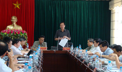 ຄະນະປະຕິບັດງານຂອງອົງການກວດກາລັດຖະບານ ໄດ້ລົງເຮັດວຽກຢູ່ ແຂວງ Lai Chau